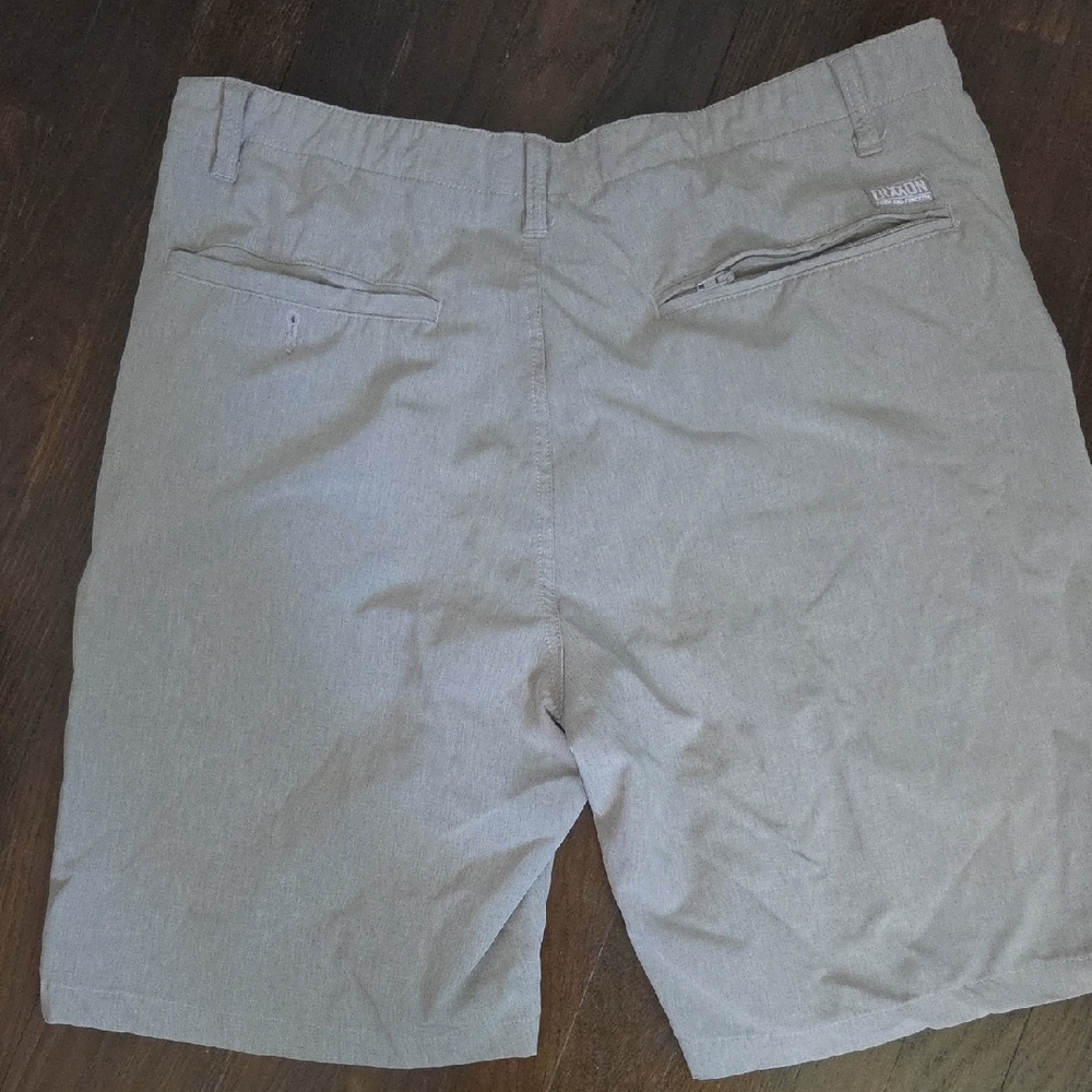 DIXXON Men's Gray Flat Front Shorts